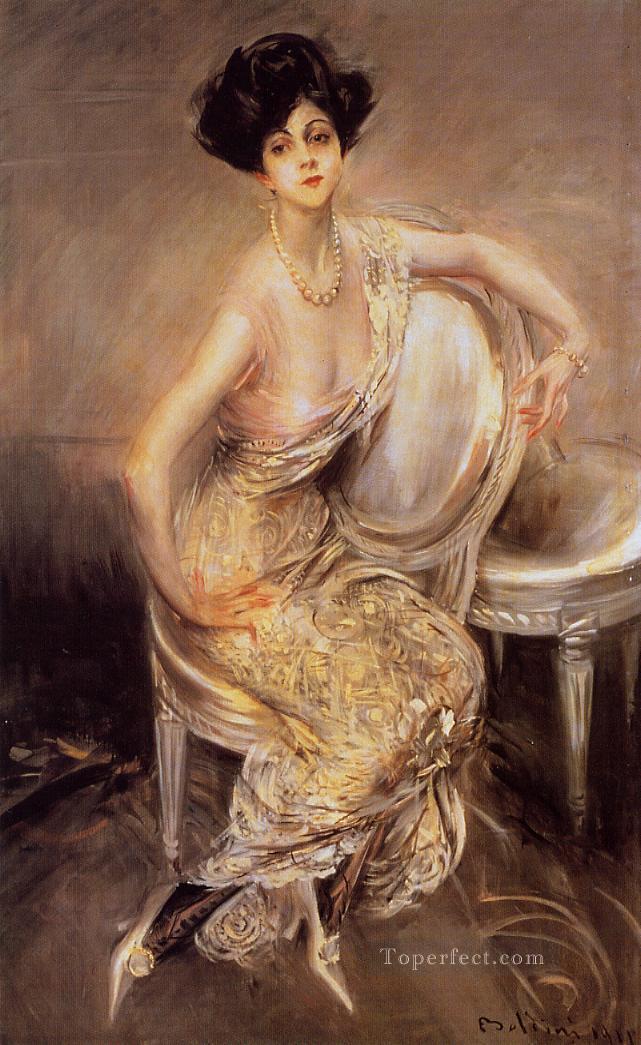 Portrait of Rita de Acosta Lydig genre Giovanni Boldini Oil Paintings